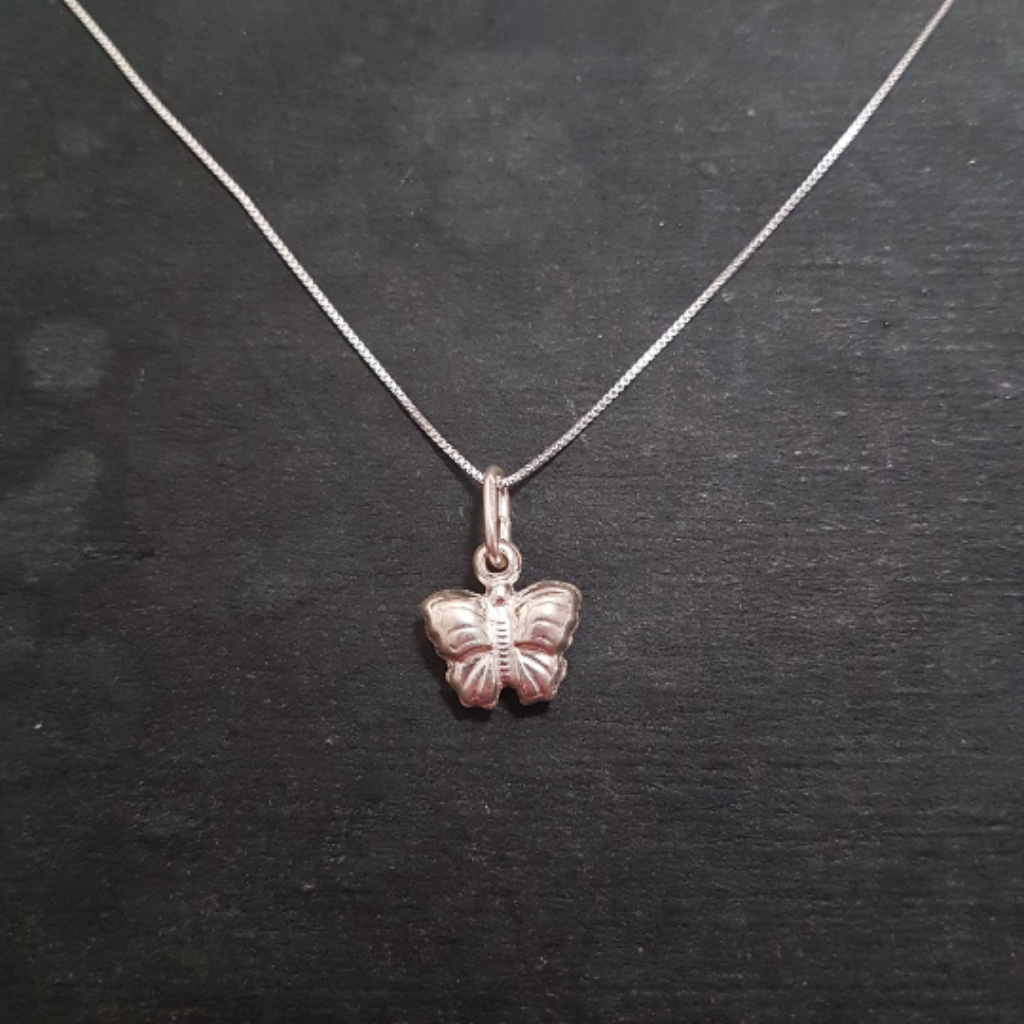925 Sterling Silver Butterfly Charm Pendant 33$